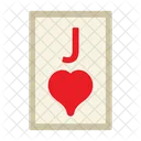 Jack Of Hearts Poker Card Casino Icon