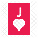 Jack Of Hearts Poker Card Casino Icon