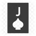 Jack Of Spades Poker Card Casino Icon