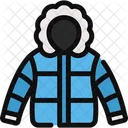 Jacket Puffer Coat Winter Clothing Icon