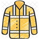 하이비스 재킷 코트 경찰 아이콘
