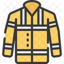 하이비스 재킷 코트 경찰 아이콘