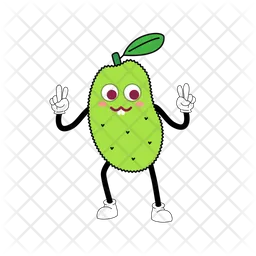 Jackfruit Mascot  Icon