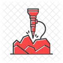 Mining Jackhammer Tool Icon