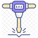 Jackhammer Construction Tool Icon