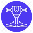 Jackhammer Construction Tool Icon