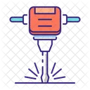 Jackhammer Drill Tool Icon