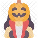 Jack O Lantern Pumpkin Female Icon
