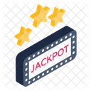 Jackpot Stamp Gambling Jackpot Label Icon