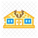 Jagd Hutte Holz Symbol