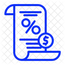 Finanzberichte Mit Zinssymbol Symbol