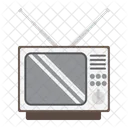 Vintage Fernseher Alt Symbol