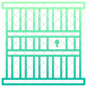 刑務所、警察、犯罪者 アイコン