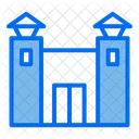 감옥 건물 감옥 아이콘