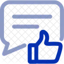 Comme Message Support Chat Icône