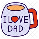 J'aime papa tasse  Icône