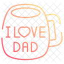 J'aime papa tasse  Icône