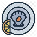 Jakobsmuschel Schalentiere Meeresfruchte Symbol
