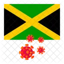 Flagge Land Corona Symbol