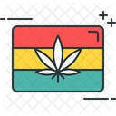 Jamaika Blatt Marihuana Symbol