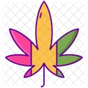 Jamaika Blatt Marihuana Symbol