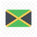 Jamaika Flagge Land Symbol