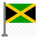 Flagge Land Jamaika Symbol