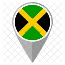 Jamaika Land Lage Symbol