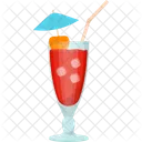 Jamaika Durchschnitt Cocktail Symbol