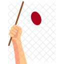 Japan Hand Holding Nation Symbol Icon