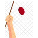 Japan Hand Holding Nation Symbol Icon