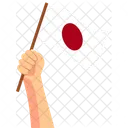 Japon Mano Sosteniendo Nacion Simbolo Icono