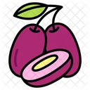 Jamun Fruit Healthy Icon