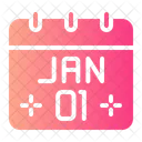 Janeiro Calendario Data Icon