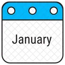 Janeiro Calendario Data Icon