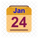 Janeiro Calendario Data Icon