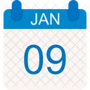 Janeiro Calendario Data Icon