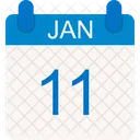 Janeiro Calendario Data Icon