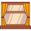 Janela Cortinas Retro Icon