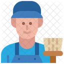 Janitor Cleaner Avatar Icon