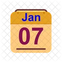 Januar Kalender Datum Symbol