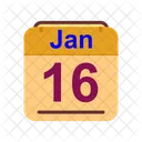 Januar Kalender Datum Symbol