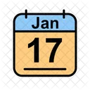 Januar Kalender Datum Symbol