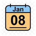 Januar Kalender Datum Symbol