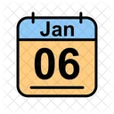 Januar Kalender Datum Symbol