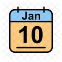 Januar Kalender Datum Symbol