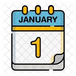 January 1  Icon