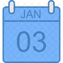 January Calendar Date Icon