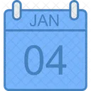 January Calendar Date Icon