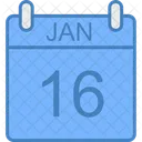 January Day Calendar Icon